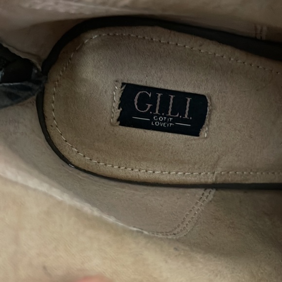 G.I.L.I Cheetah Print Leather High Heel Booties 9.5 (US) black & grey - Picture 7 of 8